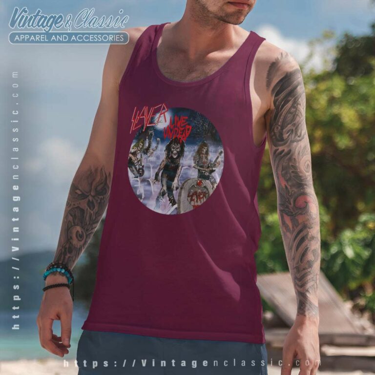 Slayer Live Undead Unworn Tank Top Racerback 1 Slayer Live Undead Unworn Tank Top Racerback 1