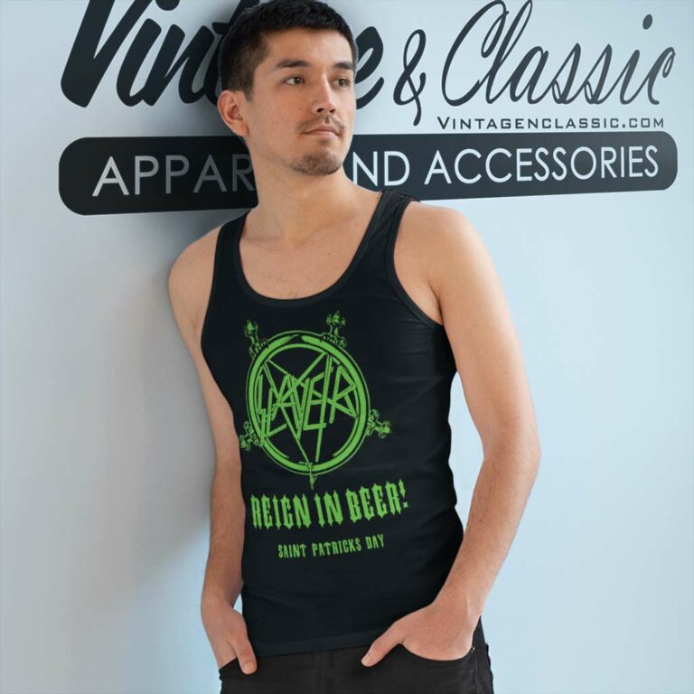 Slayer Reign In Beer Tank Top Racerback Slayer Reign In Beer Tank Top Racerback