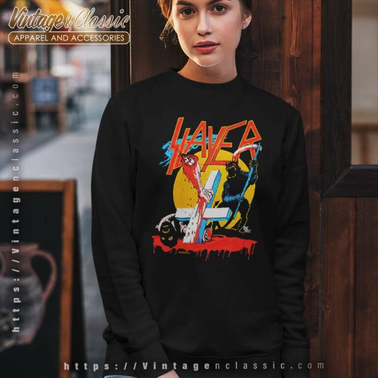 Slayer Reign In Blood Tour Sweatshirt Slayer Reign In Blood Tour Sweatshirt