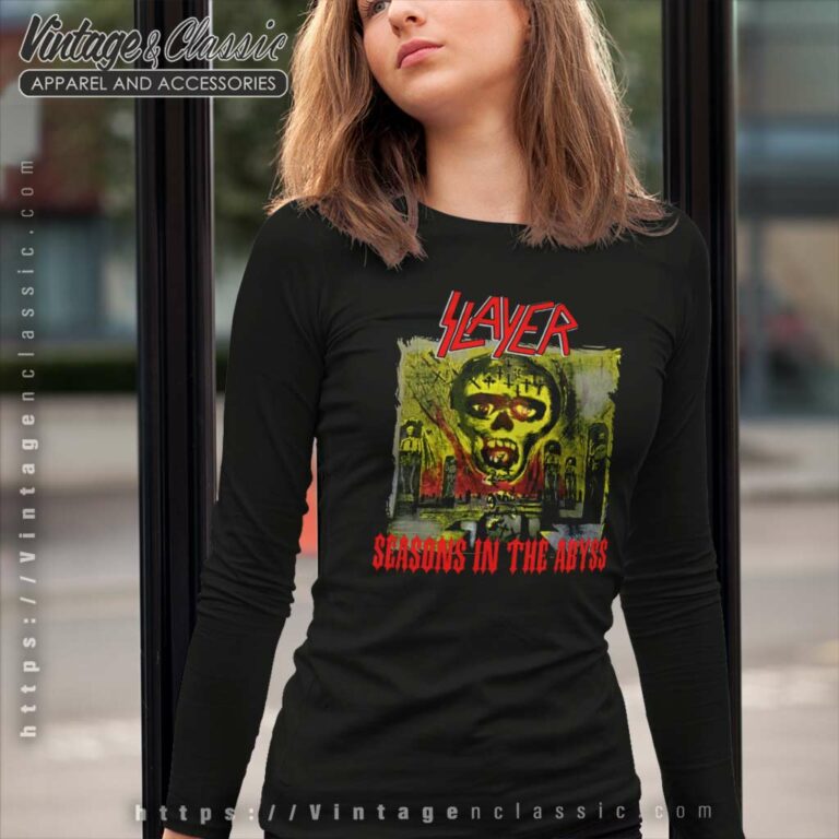 Slayer Seasons In The Abyss Long Sleeve Tee Slayer Seasons In The Abyss Long Sleeve Tee