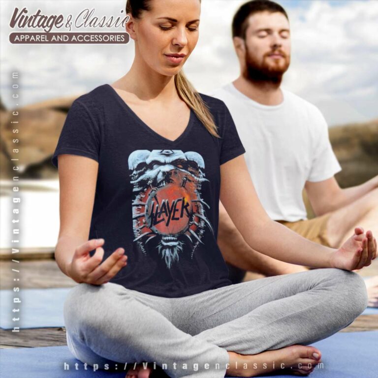 Slayer Shirt Death Loves Final Embrace V Neck TShirt Slayer Shirt Death Loves Final Embrace V Neck TShirt