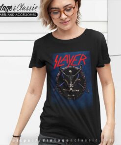 Slayer Skeleton Pentagram Women TShirt