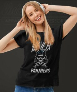 Slayer Skull Carolina Panthers Women TShirt