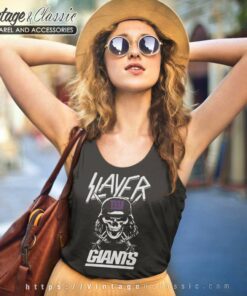 Slayer Skull New York Giants Tank Top Racerback