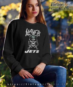 Slayer Skull New York Jets Sweatshirt