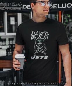 Slayer Skull New York Jets T Shirt