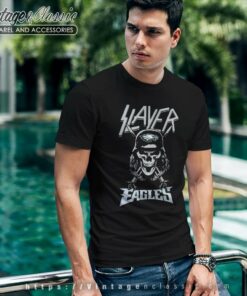Slayer Skull Philadelphia Eagles T Shirt