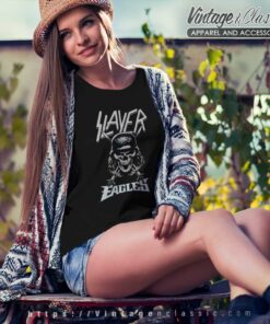 Slayer Skull Philadelphia Eagles Women TShirt