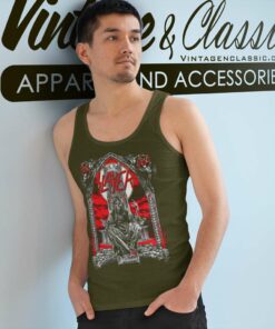 Slayer Skull Throne Black Tank Top Racerback