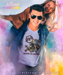 Slayer South Of Heaven V Neck TShirt