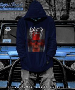 Slayer Tshirt Bloody Flag Hoodie Men
