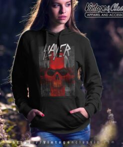 Slayer Tshirt Bloody Flag Hoodie Wommen