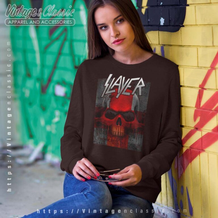 Slayer Tshirt Bloody Flag Sweatshirt Wommen Slayer Tshirt Bloody Flag Sweatshirt Wommen