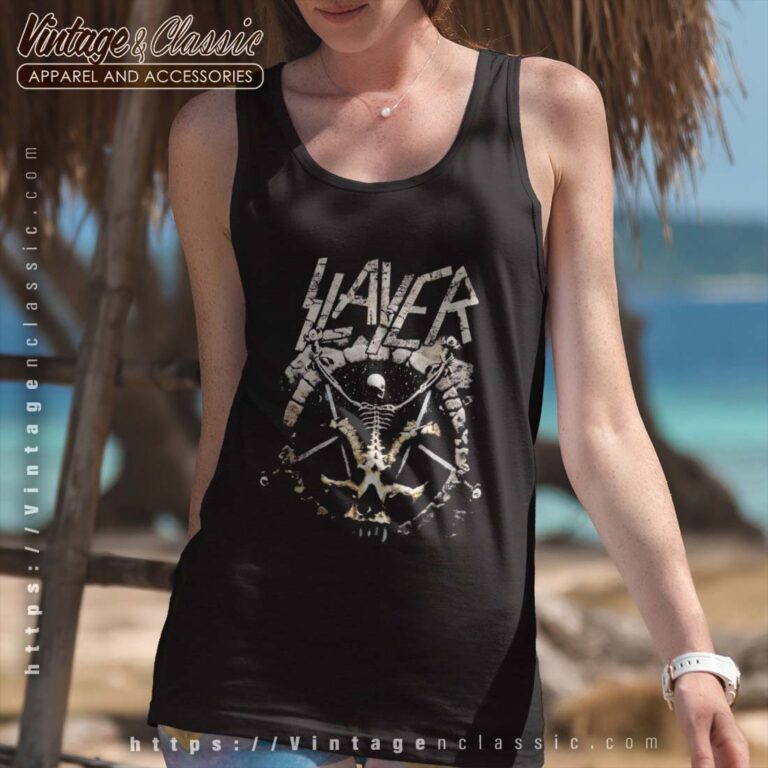 Slayer Tshirt Divine Intervention Raceback Tank Slayer Tshirt Divine Intervention Raceback Tank