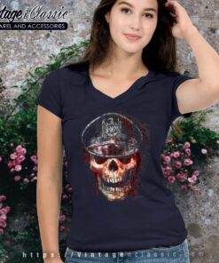Slayer Tshirt Eagle Crest V neck Wommen