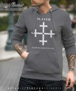 God Hates Us All Cross, Slayer Shirt 6 Slayer Tshirt God Hates Us All Cross Hoodie Men