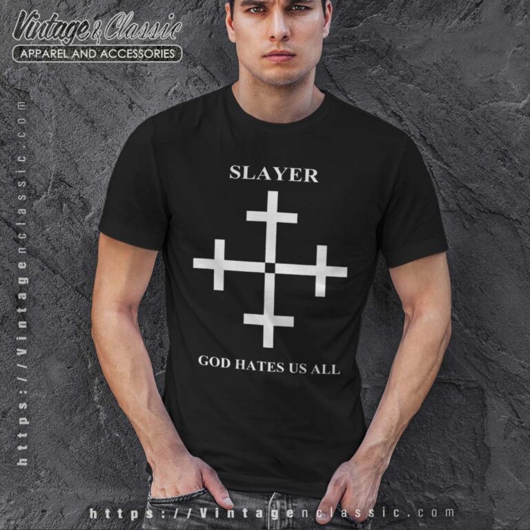 Slayer Tshirt God Hates Us All Cross T srhit Men Slayer Tshirt God Hates Us All Cross T srhit Men