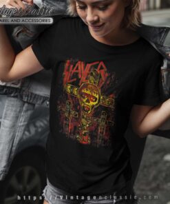 Slayer Tshirt SOS Crucifiction T srhit Wommen