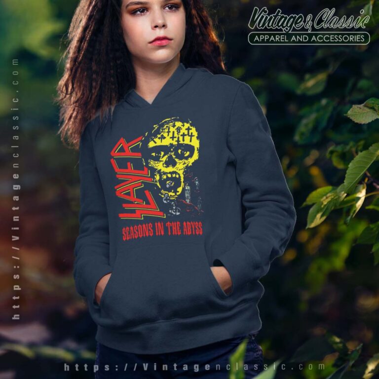 Slayer Tshirt Seasons in the Abyss Graphic Tour Hoodie Youth Slayer Tshirt Seasons in the Abyss Graphic Tour Hoodie Youth