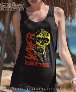 Slayer Tshirt Seasons in the Abyss Graphic Tour Raceback Tank