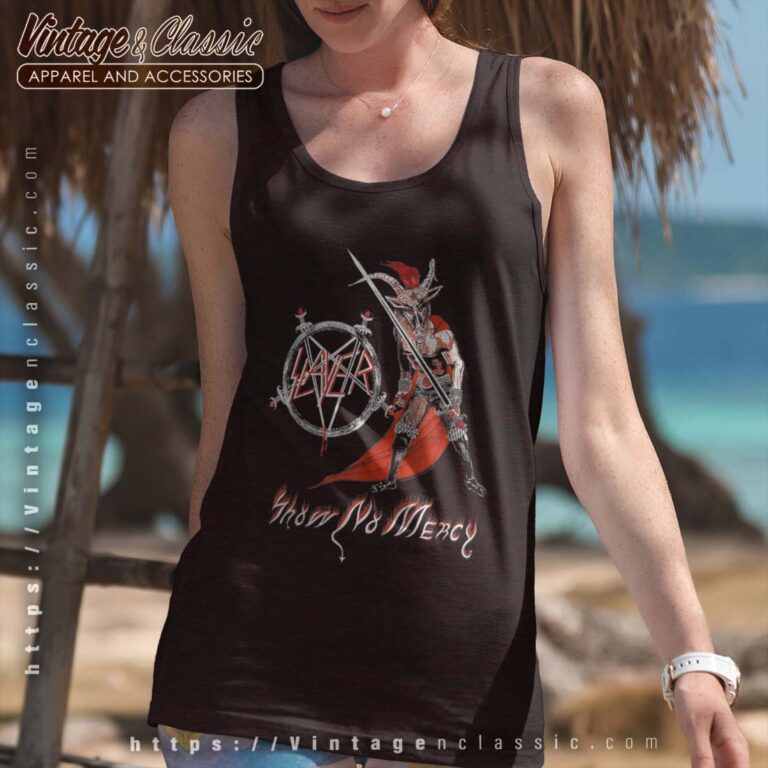 Slayer Tshirt Show No Mercy Raceback Tank Slayer Tshirt Show No Mercy Raceback Tank