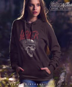 Slayer Tshirt War Skull Helmet Hoodie Women