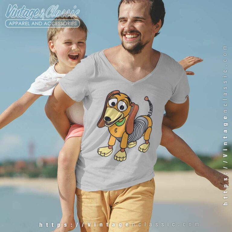 Slinky Dog Toy Story V Neck TShirt Slinky Dog Toy Story V Neck TShirt