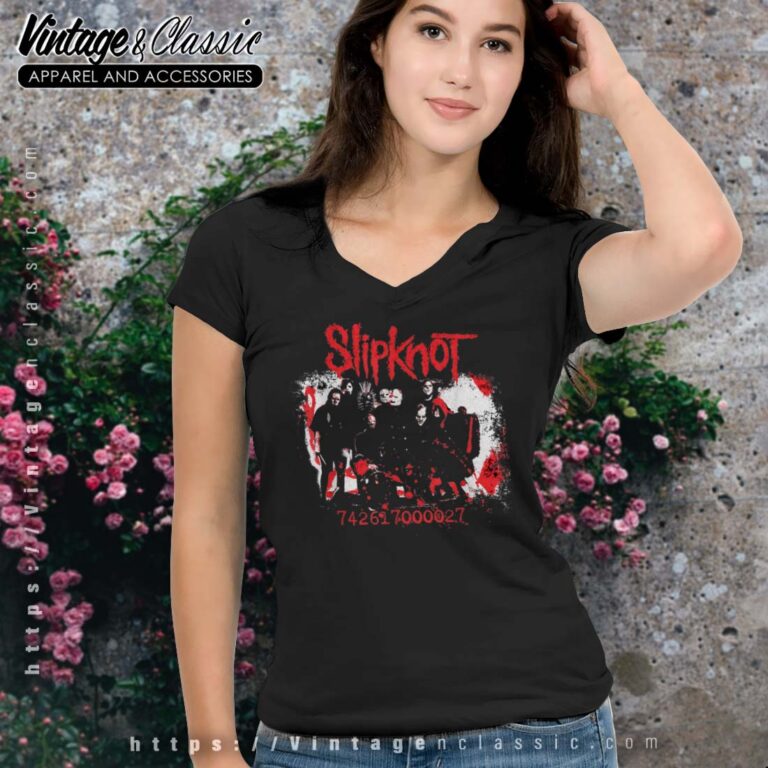 Slipknot Band Photo Vneck Slipknot Band Photo Vneck
