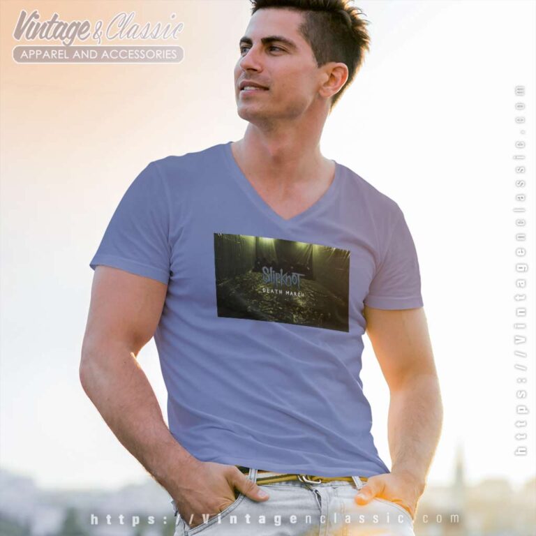 Slipknot Death March V Neck TShirt Slipknot Death March V Neck TShirt