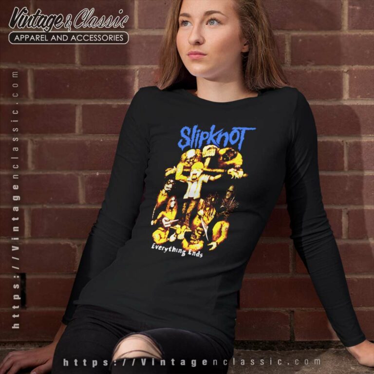 Slipknot Everything Ends Long Sleeve Tee Slipknot Everything Ends Long Sleeve Tee