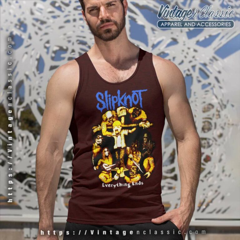 Slipknot Everything Ends Tank Top Racerback Slipknot Everything Ends Tank Top Racerback