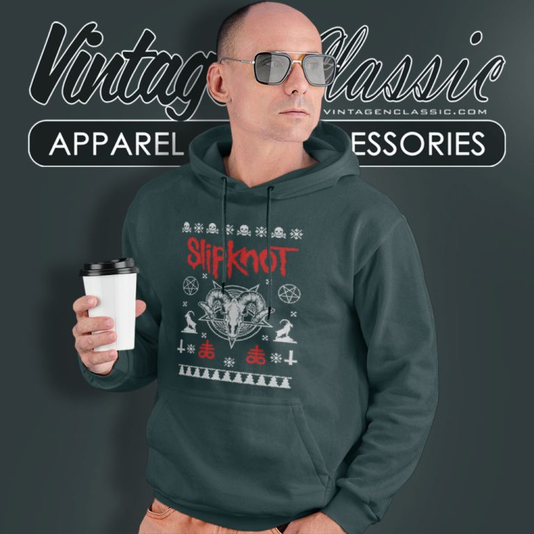 Slipknot Inspired Christmas Hoodie Slipknot Inspired Christmas Hoodie
