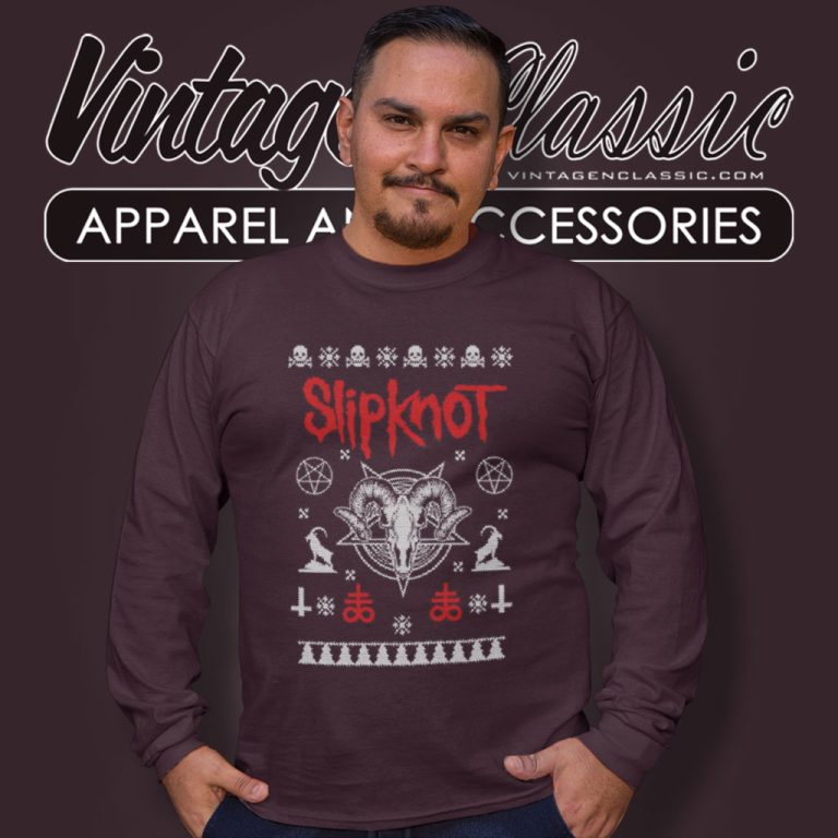 Slipknot Inspired Christmas Long Sleeve Tee Slipknot Inspired Christmas Long Sleeve Tee