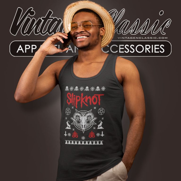 Slipknot Inspired Christmas Tank Top Racerback Slipknot Inspired Christmas Tank Top Racerback