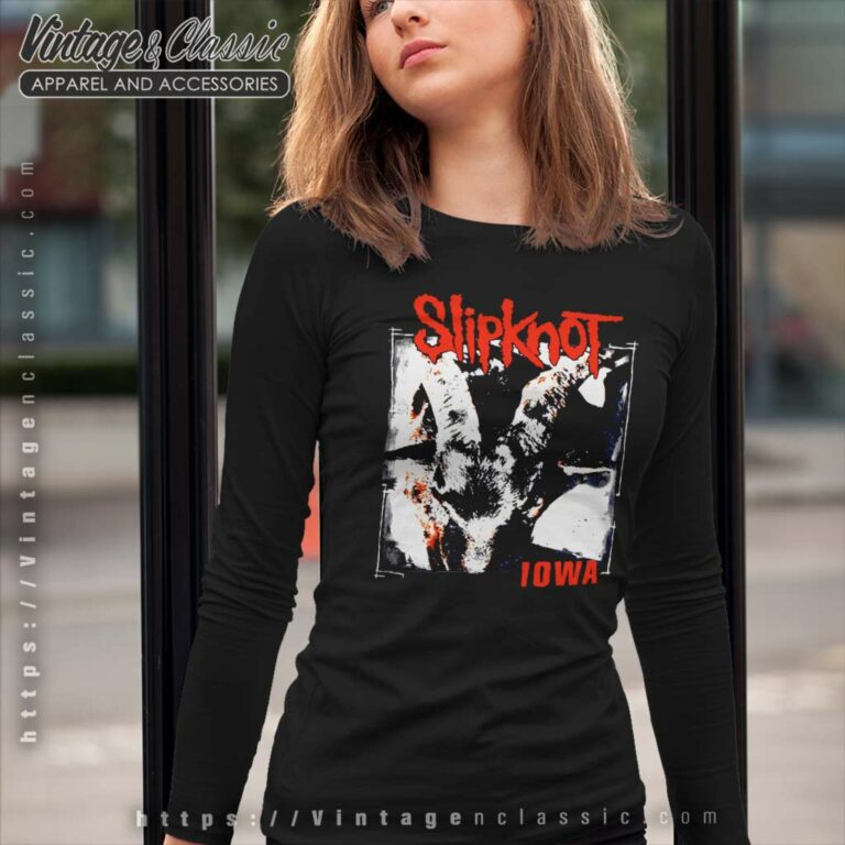 Slipknot Iowa Cover Long Sleeve Tee Slipknot Iowa Cover Long Sleeve Tee