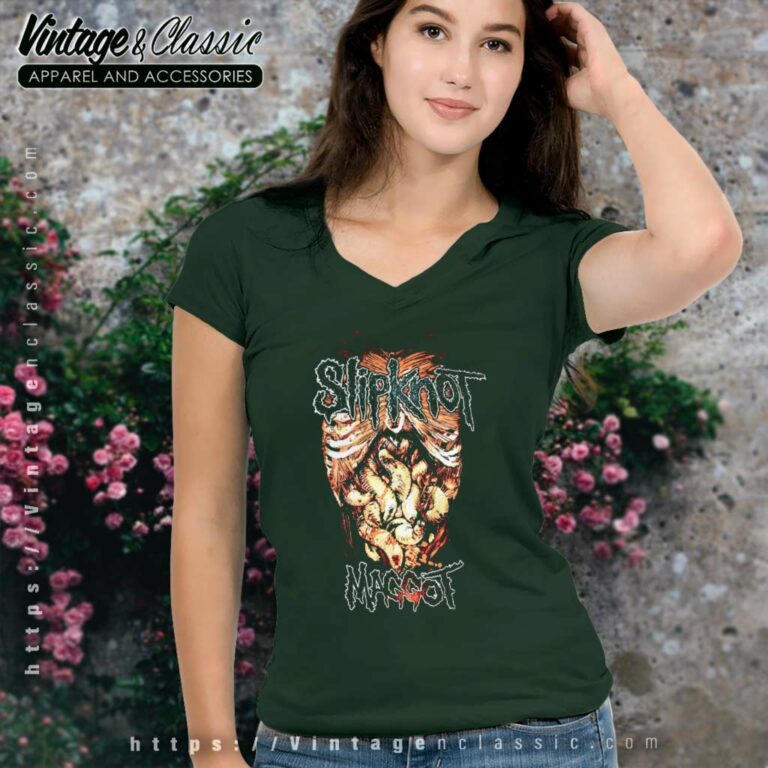 Slipknot Maggot V Neck TShirt Slipknot Maggot V Neck TShirt