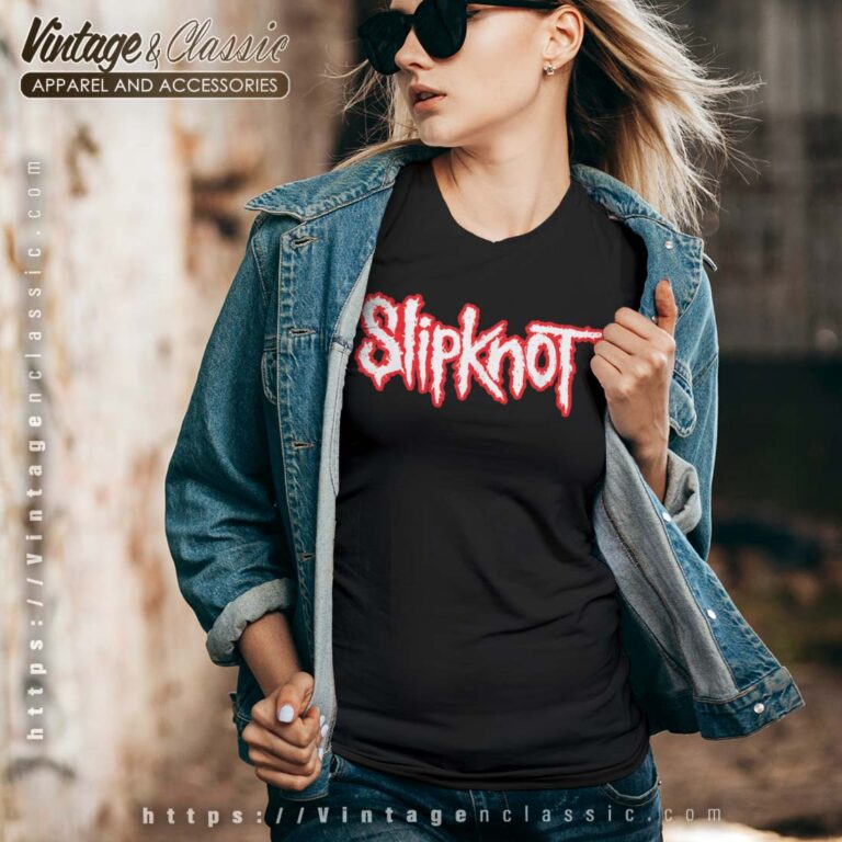 Slipknot Outline Logo Vneck Slipknot Outline Logo Vneck