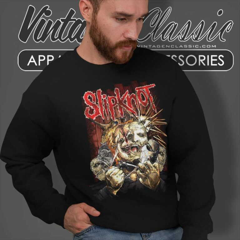 Slipknot Rip Face Monster Horror Sweatshirt Slipknot Rip Face Monster Horror Sweatshirt
