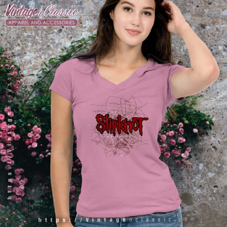 Slipknot Scribble Star Logo Vneck Slipknot Scribble Star Logo Vneck