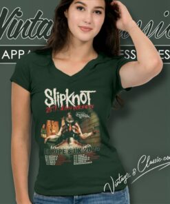 Slipknot Shirt 25th Anniversary Acre Comes The Pain Europe And Uk 2024 V Neck TShirt