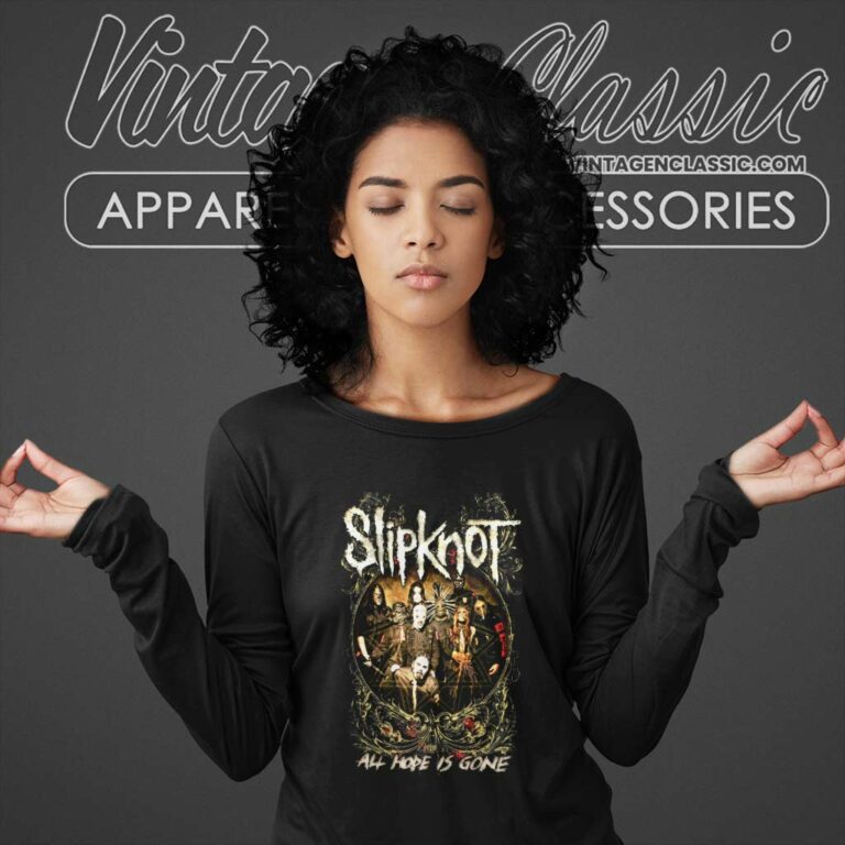 Slipknot Shirt All Hope Is Gone World Tour Long Sleeve Tee Slipknot Shirt All Hope Is Gone World Tour Long Sleeve Tee