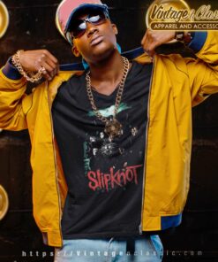 Slipknot Shirt Crow 2015 World Tour V Neck TShirt