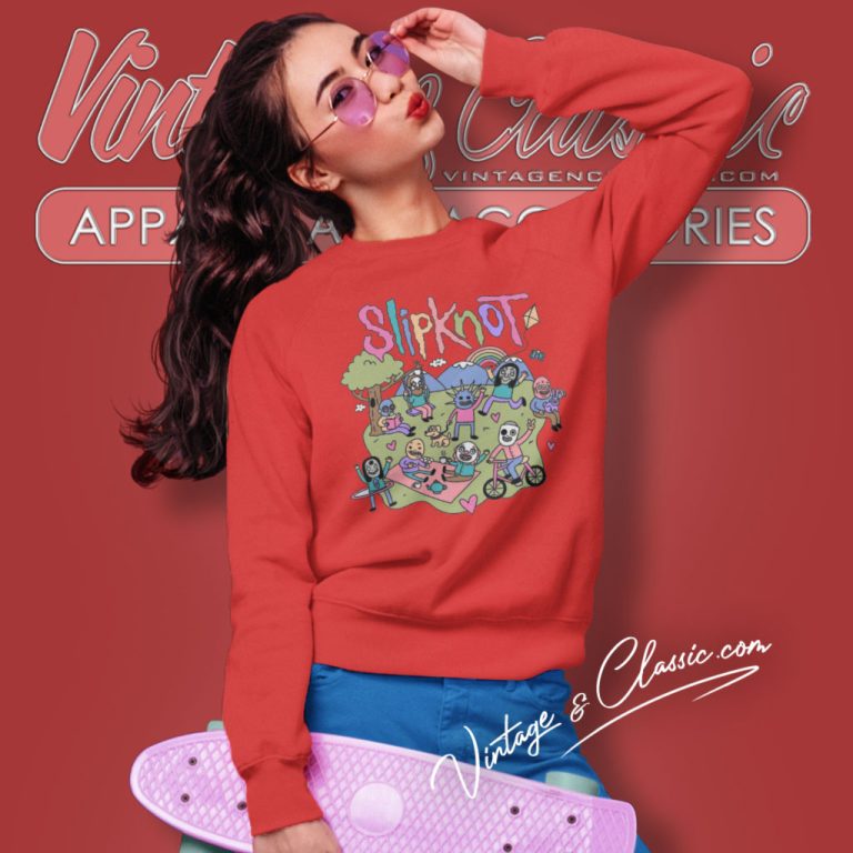 Slipknot Shirt Evolution Through The Year 2023 Tour Sweatshirt Slipknot Shirt Evolution Through The Year 2023 Tour Sweatshirt