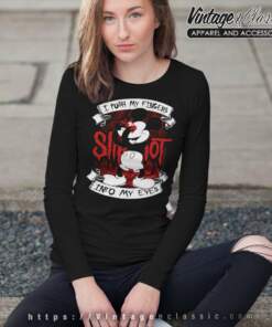 Slipknot Shirt I Push My Fingers Into My Eyes Long Sleeve Tee