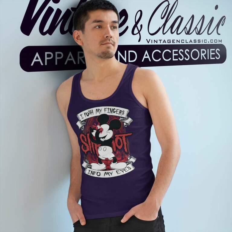 Slipknot Shirt I Push My Fingers Into My Eyes Tank Top Racerback Slipknot Shirt I Push My Fingers Into My Eyes Tank Top Racerback