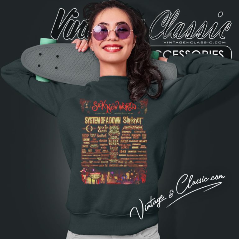 Slipknot Shirt Sick New World Fest 2024 Saturday Sweatshirt Slipknot Shirt Sick New World Fest 2024 Saturday Sweatshirt