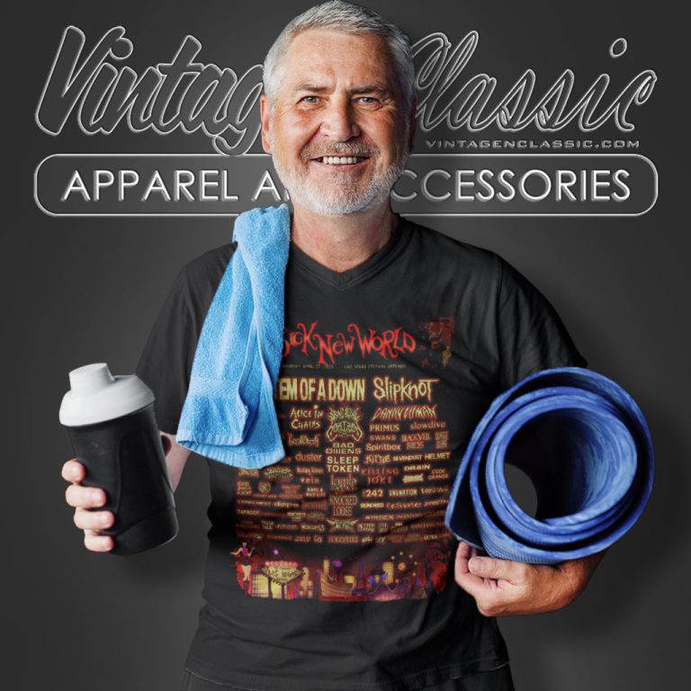 Slipknot Shirt Sick New World Fest 2024 Saturday V Neck TShirt Slipknot Shirt Sick New World Fest 2024 Saturday V Neck TShirt