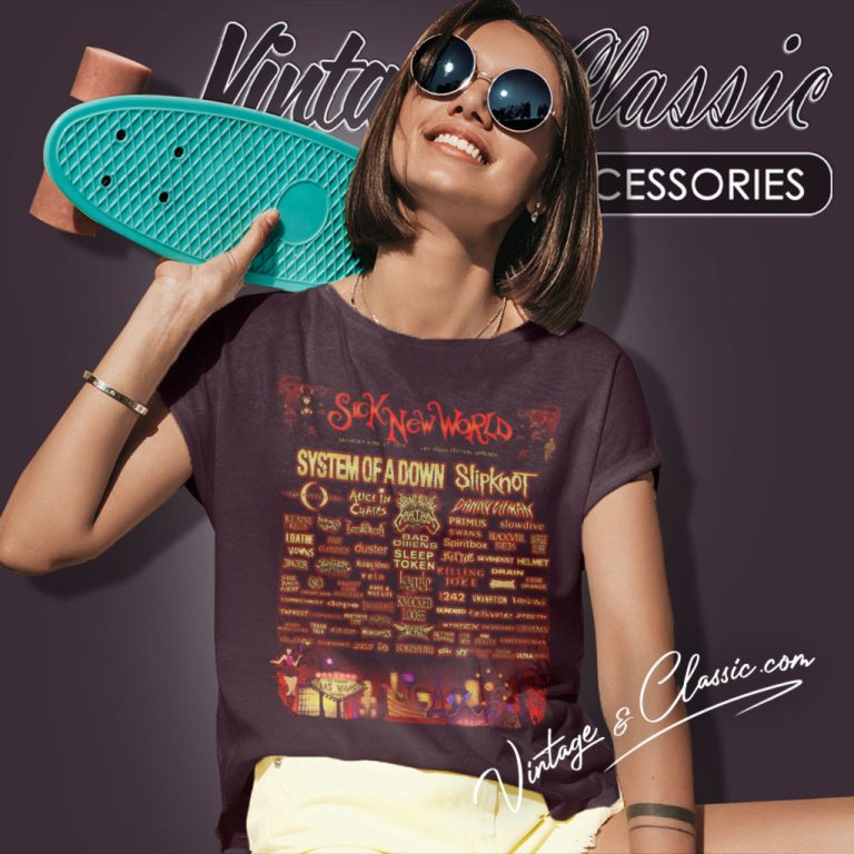 Slipknot Shirt Sick New World Fest 2024 Saturday Women T Shirt Slipknot Shirt Sick New World Fest 2024 Saturday Women T Shirt