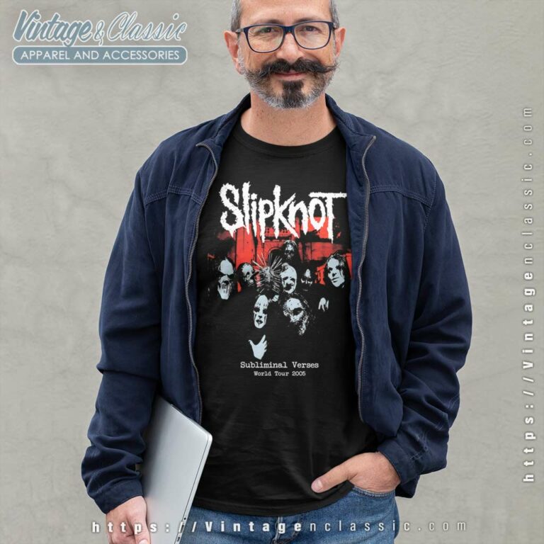 Slipknot Shirt Subliminal Verses World Tour Long Sleeve Tee Slipknot Shirt Subliminal Verses World Tour Long Sleeve Tee