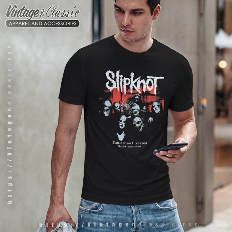 Slipknot Shirt Subliminal Verses World Tour T Shirt Slipknot Shirt Subliminal Verses World Tour T Shirt
